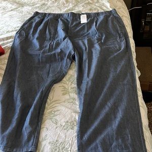 3x linen jeans Eileen fisher